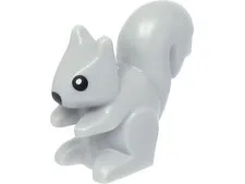 LEGO® 80679pb03 - Squirrel with Black Nose and Eyes with White Pupils Pattern