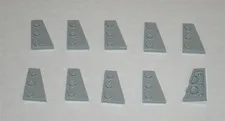 LEGO NEW 2x3 Light Bluish Grey Wing Right (10x) 4211791 Brick 43722