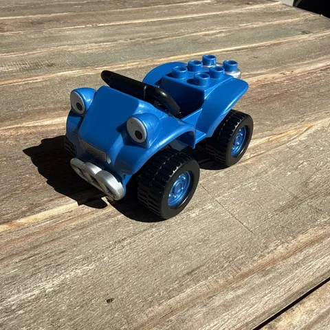 Lego Duplo METALLIC BLUE ATV SCRAMBLER VEHICLE Bouncy Bob the Builder