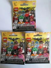LEGO BATMAN MOVIE MINIFIGURES SERIES 1 (71017) – LOT OF 3 – FACTORY SEALED!