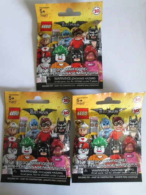LEGO BATMAN MOVIE MINIFIGURES SERIES 1 (71017) – LOT OF 3 – FACTORY SEALED!
