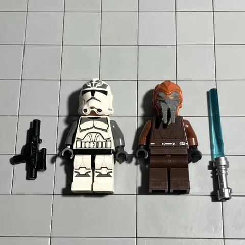 LEGO Star Wars The Clone Wars Plo Koon & Clone Trooper Minifigures H3 54