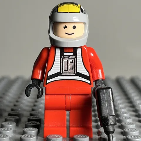 Lego Minifig Star Wars SW0032a Rebel Pilot B-Wing 6208 RARE Retired - 3H