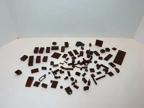 LEGO Mixed Bricks and Pieces Lot Of Over 90 Pieces Different Shades Of Brown