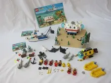 LEGO 6441 6555 Town Divers Deep Reef Refuge, incl manuals, complete 1997 sets