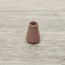 Lego 4589 6188 55525 Sand Red Cone 1 x 1 Replacement Part Piece