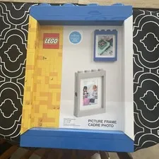 LEGO Classic Picture Frame - Blue, stackable, fits 5" X 7" Photos