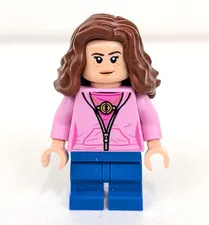 LEGO Hermione Granger Minifigure hp181 Harry Potter Bright Pink Jacket hp181