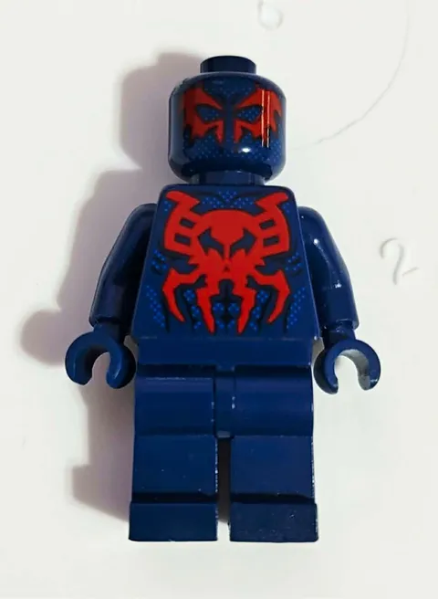 LEGO Dark Blue Spider Minifigure Red Spider Emblem Mask Plastic