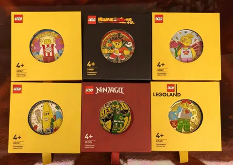 LEGO LEGOLAND ShangHai Limited 1st Anniversary Commemorative Medal Badge 6Pieces