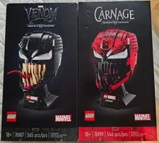 Brand New in Box Sealed LEGO Marvel Carnage 76199 & Venom 76187 Retired