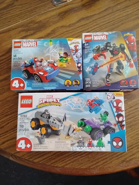 LEGO Marvel Lot. 3 Complete Unopened Retired Sets #10782 #10789 #76337 New NIB.