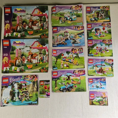 Lego Friends Instruction Manual Only Lot 7585 41033 41086 3063 41111 & more