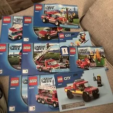 Lego City fire Instructional Manuals Only