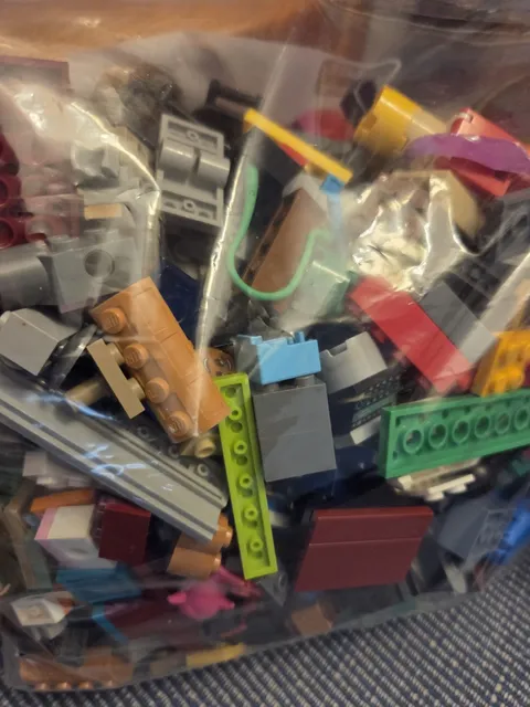 2 Pounds LEGO Mixed Bag Pieces Building Blocks Bricks Lot Lbs. Random Asst