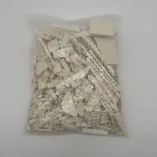 LEGO Bulk Lot 13.5 oz White Bricks Plates Slope Specialty Part Snow Building MOC