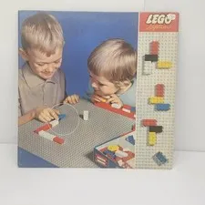 Vintage LEGO System Samsonite 799 Gray Baseplate w Original Box 50x50 Studs