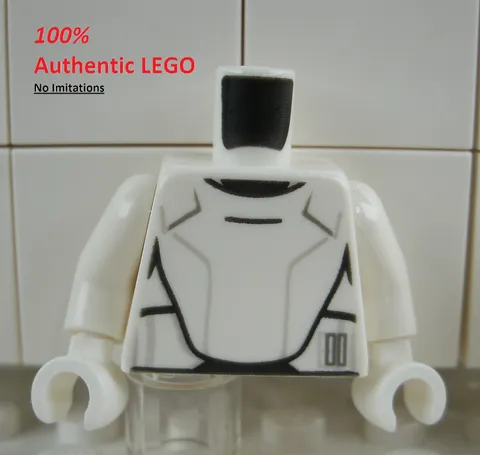 LEGO NEW White Flametrooper Torso (1x) 6126507 Minifigure Part 76382
