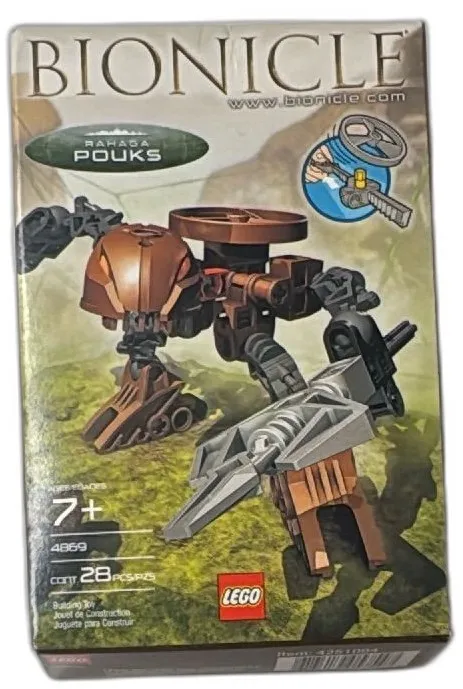 LEGO Bionicle Rahaga Pouks 4869 2004 Sealed Set 28 Pieces Collectible