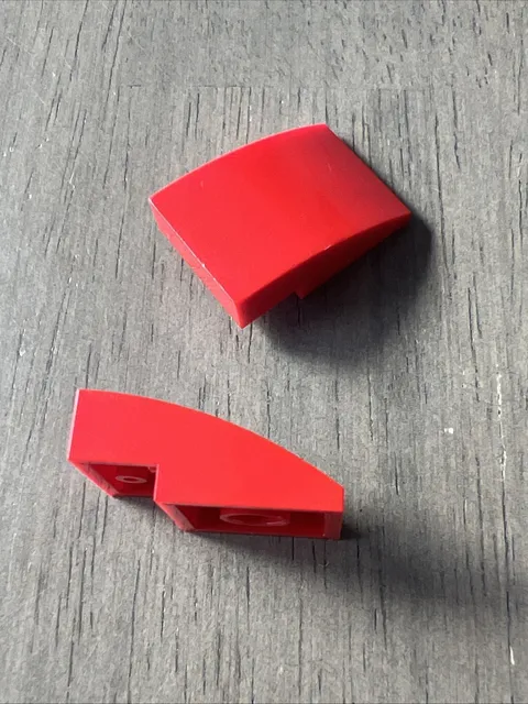 LEGO 24309 Red Slope, Curved 3 x 2 - 2 Pieces