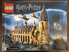 LEGO Harry Potter 75954 Hogwarts Great Hall Instruction Manual Only No Pieces