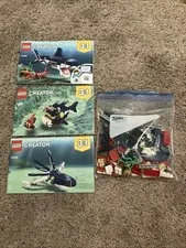 LEGO CREATOR: 31088 Deep Sea Creatures 3 In 1 100% Complete Set With Manual