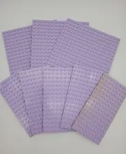 Lot of 8 LEGOS Lavender (5) 16 x 8, 5 x 2.5" & (3) 16 x 16,  5 x 5" Base Plates