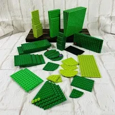 Lego Bulk Lot Of Pieces 16 x 16 Plates Collect Build Green Lime