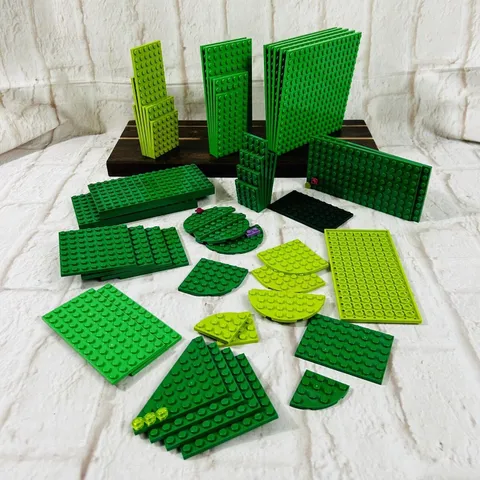 Lego Bulk Lot Of Pieces 16 x 16 Plates Collect Build Green Lime