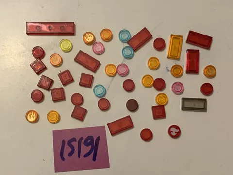 Lego Clear Smooth Parts Lot