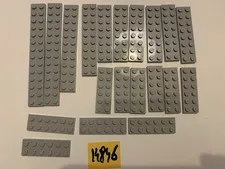 Lego Parts Lot Grey Plates
