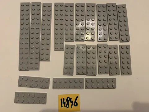 Lego Parts Lot Grey Plates