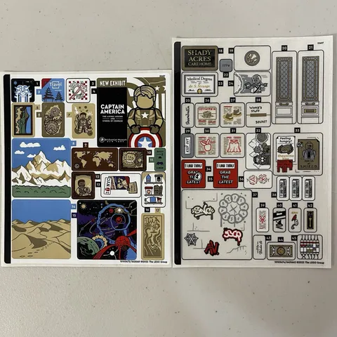 LEGO Marvel Sanctum Sanctorum 76218 Sticker Sheet Authentic