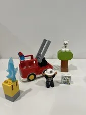 LEGO DUPLO Firetruck Playset with Fireman - Toddler Toy