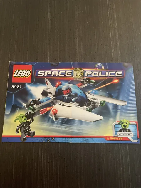 Lego Space Police 5981 Replacement Instructions INSTRUCTIONS ONLY
