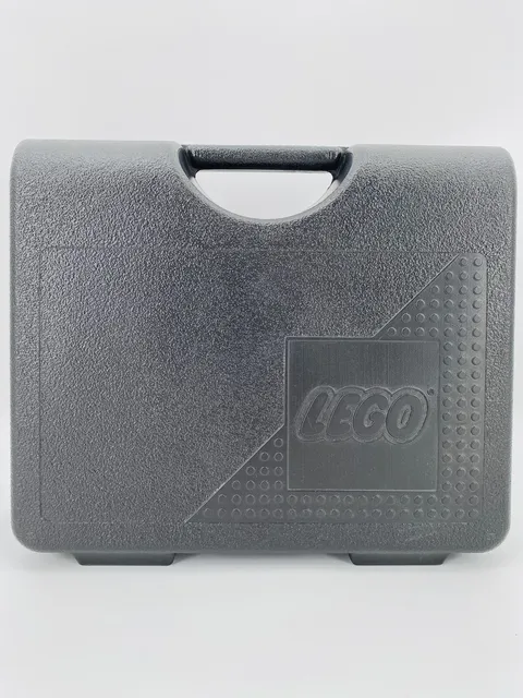 Vintage 1997 LEGO Black Plastic Carrying Case Storage Container 12x10x4 