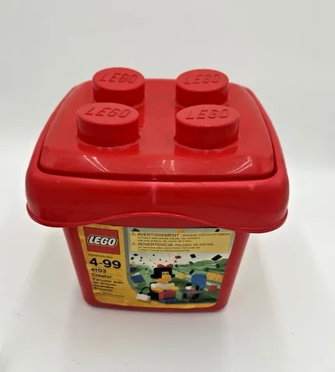 4103 Lego Creator Basic Set Fun With Bricks 200 Pieces Red Bucket 95 Creations