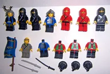 LEGO Ninja Vintage Minifigures, Parts & Acccessories Lot
