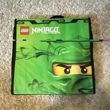 LEGO NINJAGO Carrying Case Storage Bag Green/Black w/ Handle, Compartments