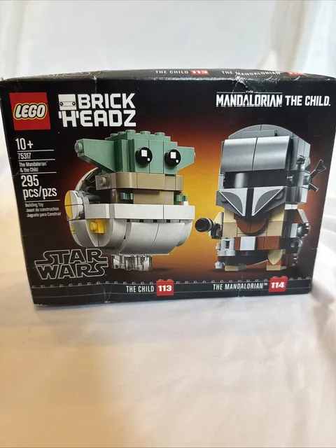 Lego Star Wars Brick Headz The Mandalorian & the Child 75317 Grogu Baby Yoda NIB