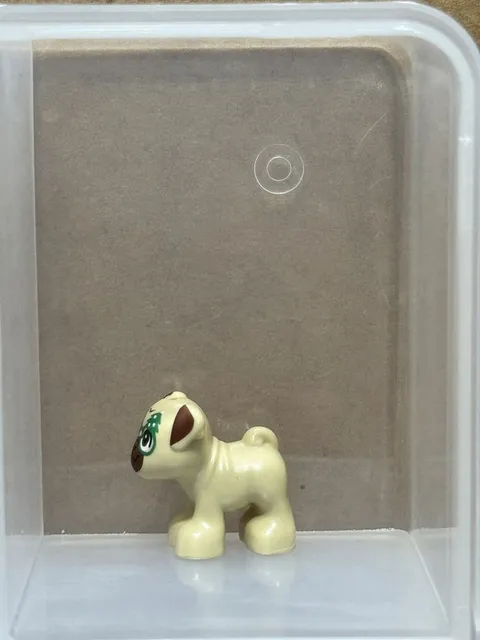 LEGO Parts - Tan Dog, Mini Doll Style, Pug - No 24111pb06 - QTY 1