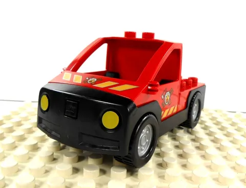 Lego Duplo Item Fire Department Pickup Truck red/black
