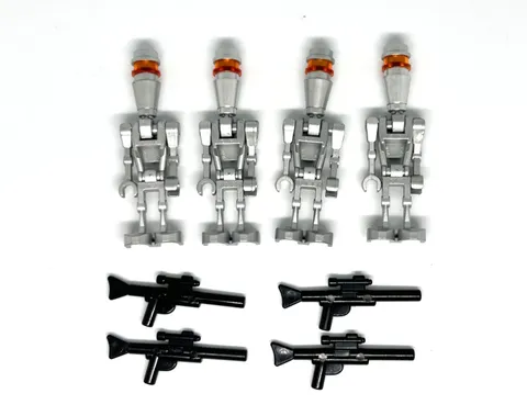 LEGO Assassin Droid Silver Minifigures x4 Star Wars The Clone Wars 8015 sw0229