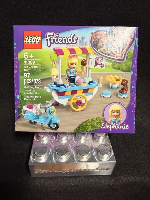 Lego 41389 2020 Friends: Ice Cream Cart Stephanie Dash Retired NEW Sealed