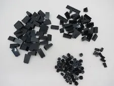 LEGO BLACK LOT  CURVE SLOPE BRICK VARIETY BUILDING PIECES