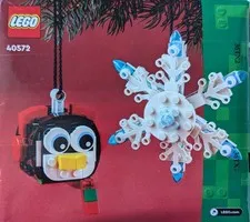 LEGO Iconic: Penguin & Snowflake (40572) Ornaments pack
