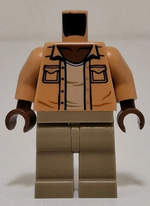 Lego Jurassic World Barry Sembene Minifigure NO HEAD