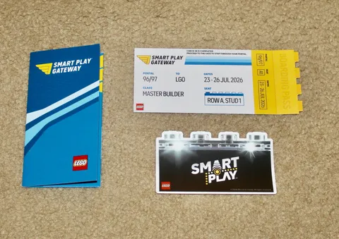 SDCC 2026 Lego Smart Play Sticker + Boarding Pass Rare!
