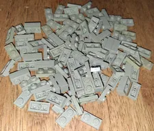 H Lego Lot 130 Light Gray & Light Bluish Gray Plate 1 x 2 3023
