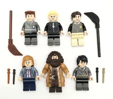 Lego Harry Potter Minifigure Lot - 6 Wizarding World Hogwarts Character Figures